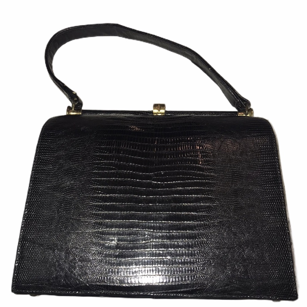 VINTAGE 1950s AUTHENTIC BELLESTONE ALLIGATOR PURSE